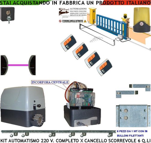 Kit motore 220 - v, cancello