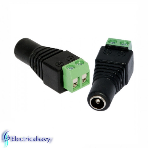 Connettore femmina vite - dc,