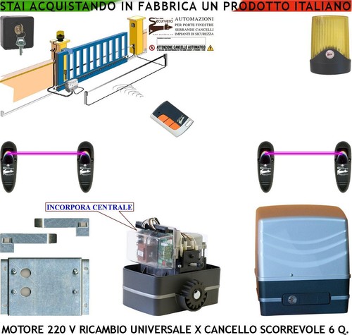 Elettromotore 220 cancello - elettromotore,