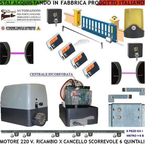 Cancello scorrevole kit motore - cancello,
